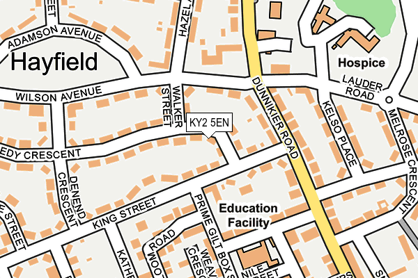 KY2 5EN map - OS OpenMap – Local (Ordnance Survey)