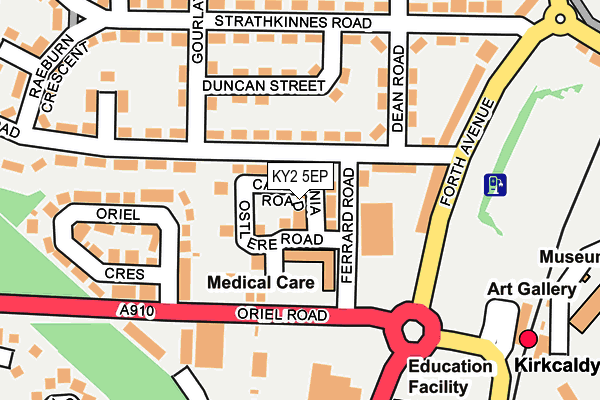 KY2 5EP map - OS OpenMap – Local (Ordnance Survey)