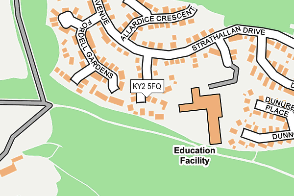 KY2 5FQ map - OS OpenMap – Local (Ordnance Survey)