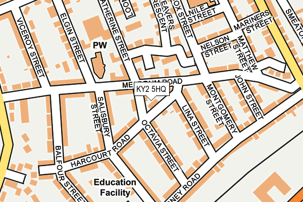 KY2 5HQ map - OS OpenMap – Local (Ordnance Survey)