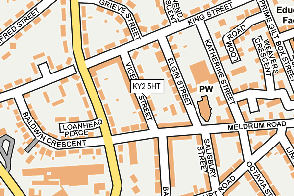 KY2 5HT map - OS OpenMap – Local (Ordnance Survey)