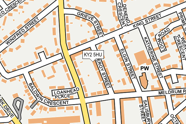 KY2 5HU map - OS OpenMap – Local (Ordnance Survey)