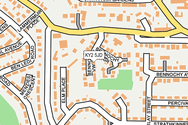 KY2 5JD map - OS OpenMap – Local (Ordnance Survey)