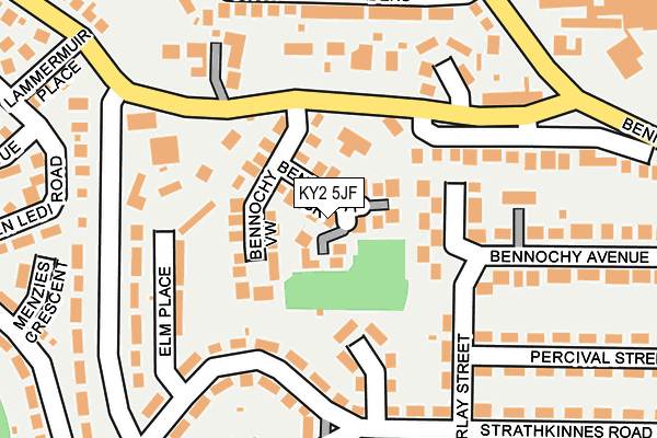 KY2 5JF map - OS OpenMap – Local (Ordnance Survey)