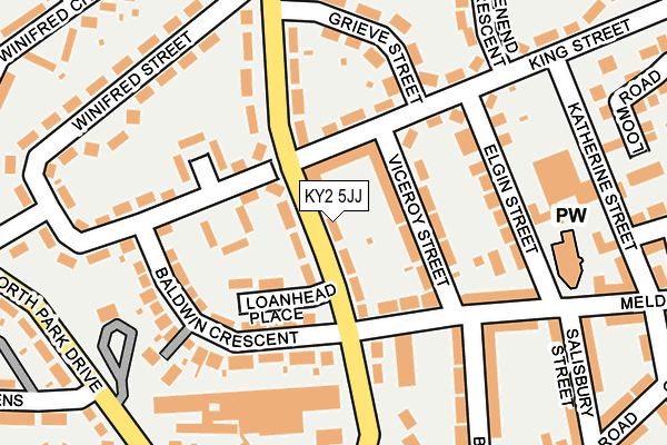 KY2 5JJ map - OS OpenMap – Local (Ordnance Survey)