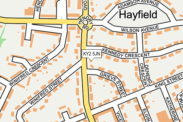 KY2 5JN map - OS OpenMap – Local (Ordnance Survey)