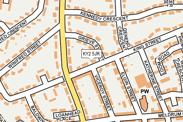 KY2 5JR map - OS OpenMap – Local (Ordnance Survey)