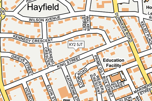 KY2 5JT map - OS OpenMap – Local (Ordnance Survey)