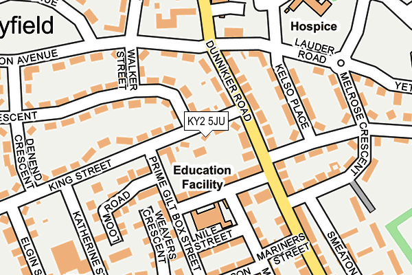 KY2 5JU map - OS OpenMap – Local (Ordnance Survey)