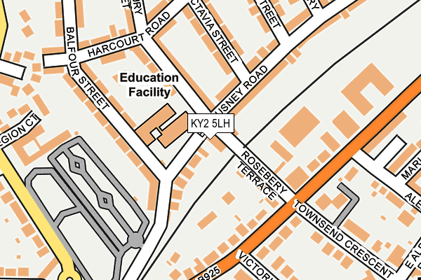 KY2 5LH map - OS OpenMap – Local (Ordnance Survey)