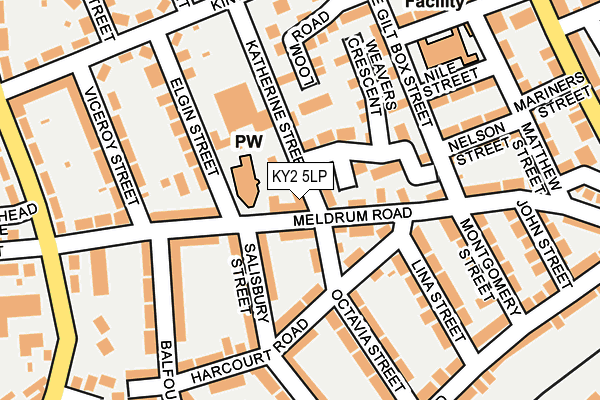 KY2 5LP map - OS OpenMap – Local (Ordnance Survey)