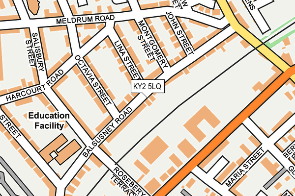 KY2 5LQ map - OS OpenMap – Local (Ordnance Survey)