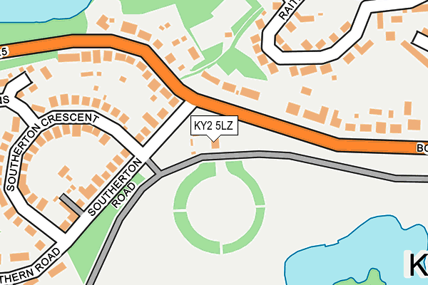 KY2 5LZ map - OS OpenMap – Local (Ordnance Survey)