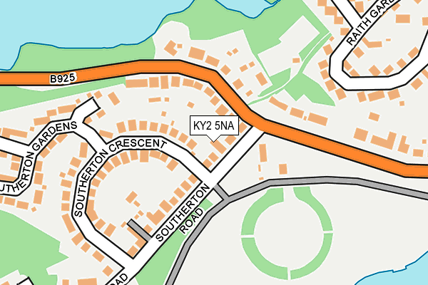 KY2 5NA map - OS OpenMap – Local (Ordnance Survey)