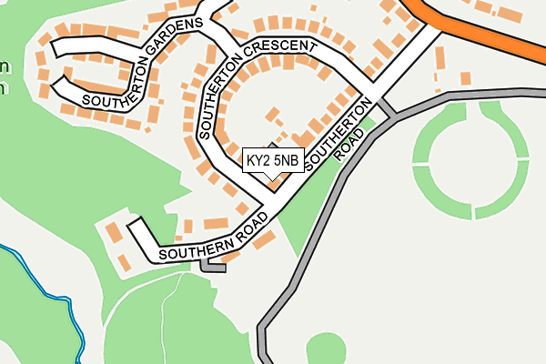 KY2 5NB map - OS OpenMap – Local (Ordnance Survey)