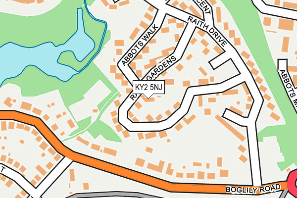 KY2 5NJ map - OS OpenMap – Local (Ordnance Survey)