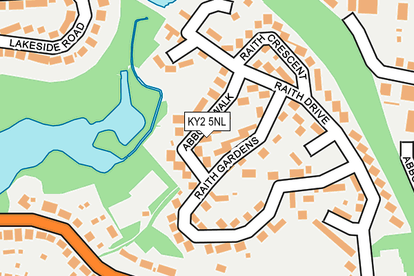 KY2 5NL map - OS OpenMap – Local (Ordnance Survey)
