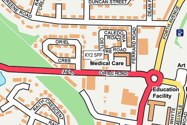 KY2 5PP map - OS OpenMap – Local (Ordnance Survey)