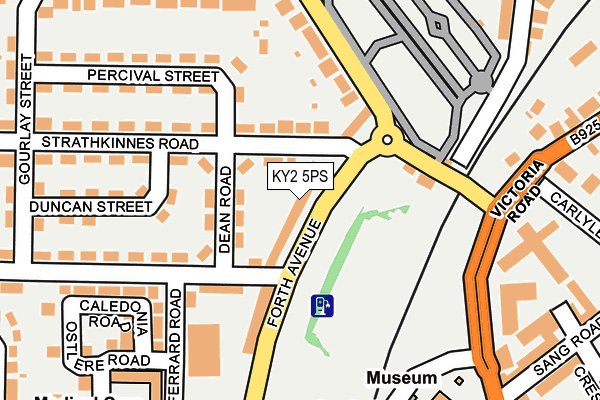 KY2 5PS map - OS OpenMap – Local (Ordnance Survey)