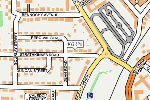 KY2 5PU map - OS OpenMap – Local (Ordnance Survey)