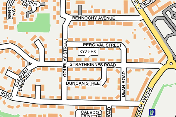 KY2 5PX map - OS OpenMap – Local (Ordnance Survey)