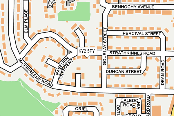 KY2 5PY map - OS OpenMap – Local (Ordnance Survey)