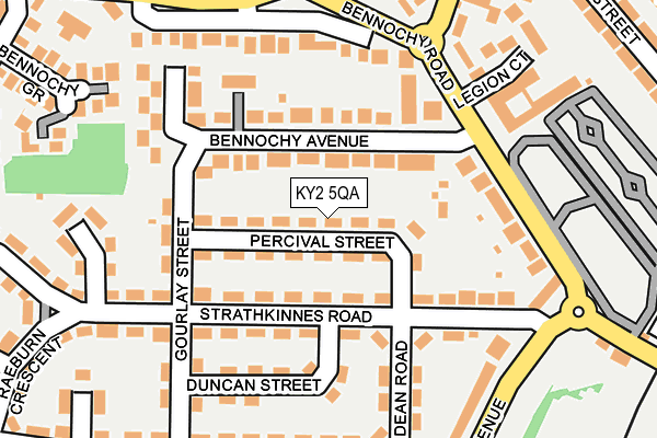 KY2 5QA map - OS OpenMap – Local (Ordnance Survey)