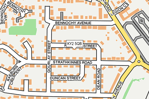 KY2 5QB map - OS OpenMap – Local (Ordnance Survey)