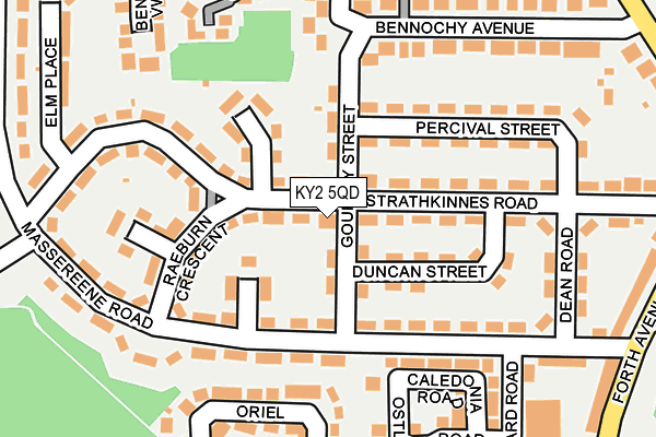KY2 5QD map - OS OpenMap – Local (Ordnance Survey)