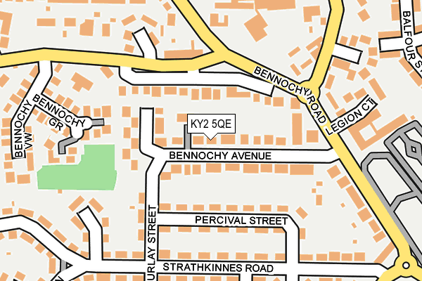 KY2 5QE map - OS OpenMap – Local (Ordnance Survey)