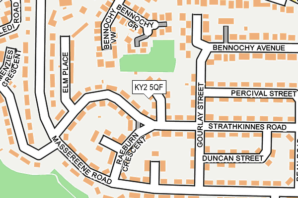 KY2 5QF map - OS OpenMap – Local (Ordnance Survey)