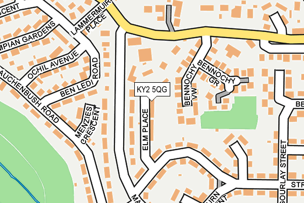 KY2 5QG map - OS OpenMap – Local (Ordnance Survey)