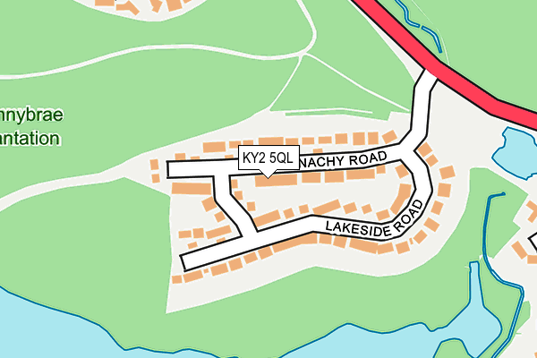 KY2 5QL map - OS OpenMap – Local (Ordnance Survey)