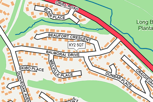 KY2 5QT map - OS OpenMap – Local (Ordnance Survey)