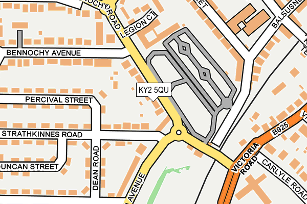 KY2 5QU map - OS OpenMap – Local (Ordnance Survey)