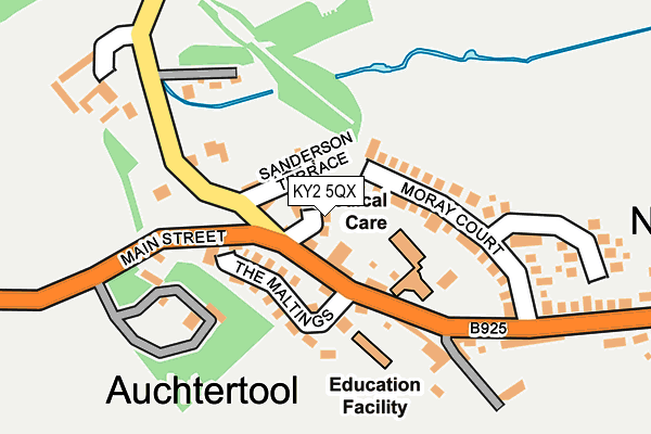 KY2 5QX map - OS OpenMap – Local (Ordnance Survey)