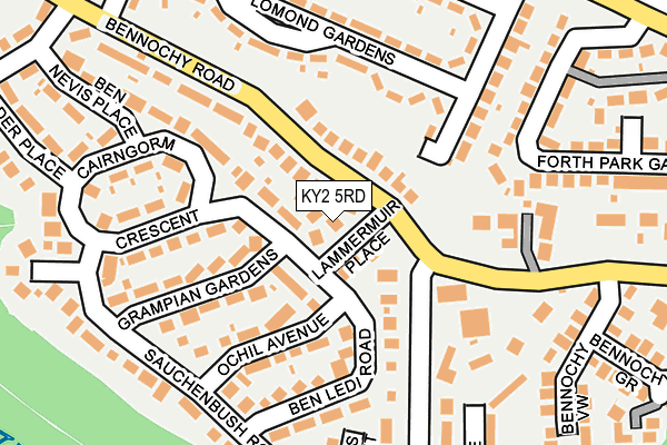 KY2 5RD map - OS OpenMap – Local (Ordnance Survey)