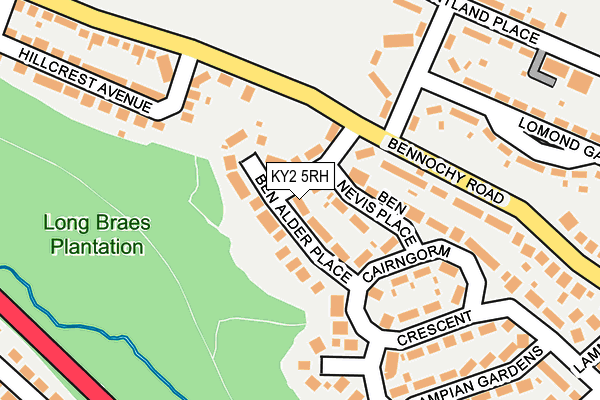 KY2 5RH map - OS OpenMap – Local (Ordnance Survey)