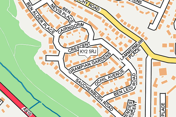 KY2 5RJ map - OS OpenMap – Local (Ordnance Survey)