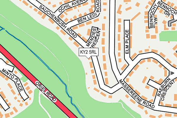 KY2 5RL map - OS OpenMap – Local (Ordnance Survey)