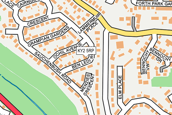 KY2 5RP map - OS OpenMap – Local (Ordnance Survey)