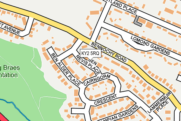 KY2 5RQ map - OS OpenMap – Local (Ordnance Survey)