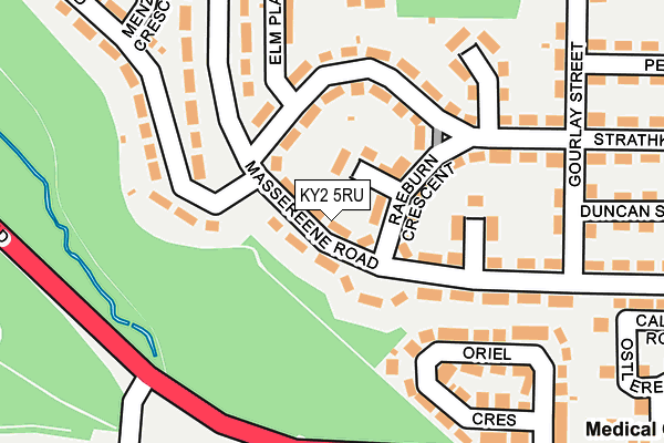 KY2 5RU map - OS OpenMap – Local (Ordnance Survey)