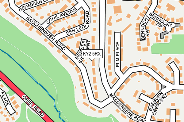 KY2 5RX map - OS OpenMap – Local (Ordnance Survey)