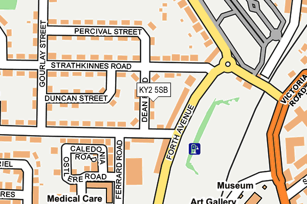 KY2 5SB map - OS OpenMap – Local (Ordnance Survey)