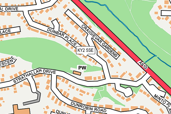 KY2 5SE map - OS OpenMap – Local (Ordnance Survey)