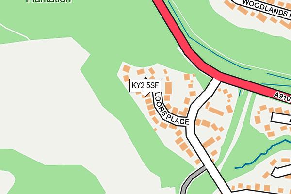 KY2 5SF map - OS OpenMap – Local (Ordnance Survey)