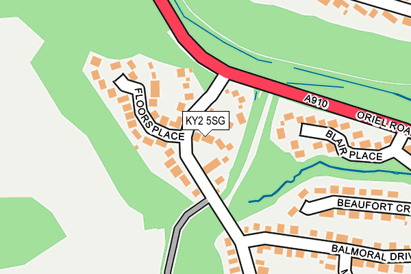 KY2 5SG map - OS OpenMap – Local (Ordnance Survey)