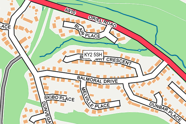 KY2 5SH map - OS OpenMap – Local (Ordnance Survey)