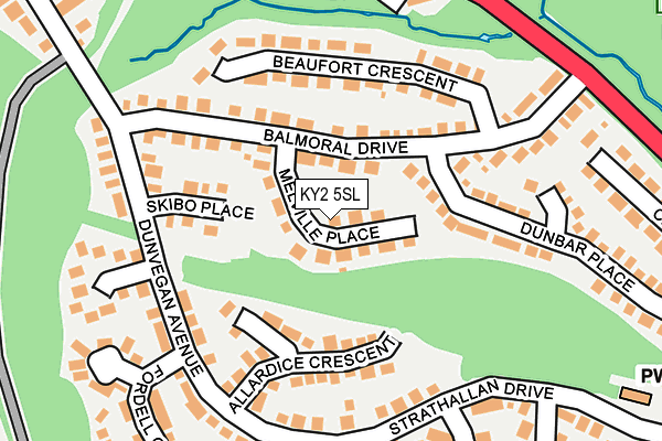 KY2 5SL map - OS OpenMap – Local (Ordnance Survey)